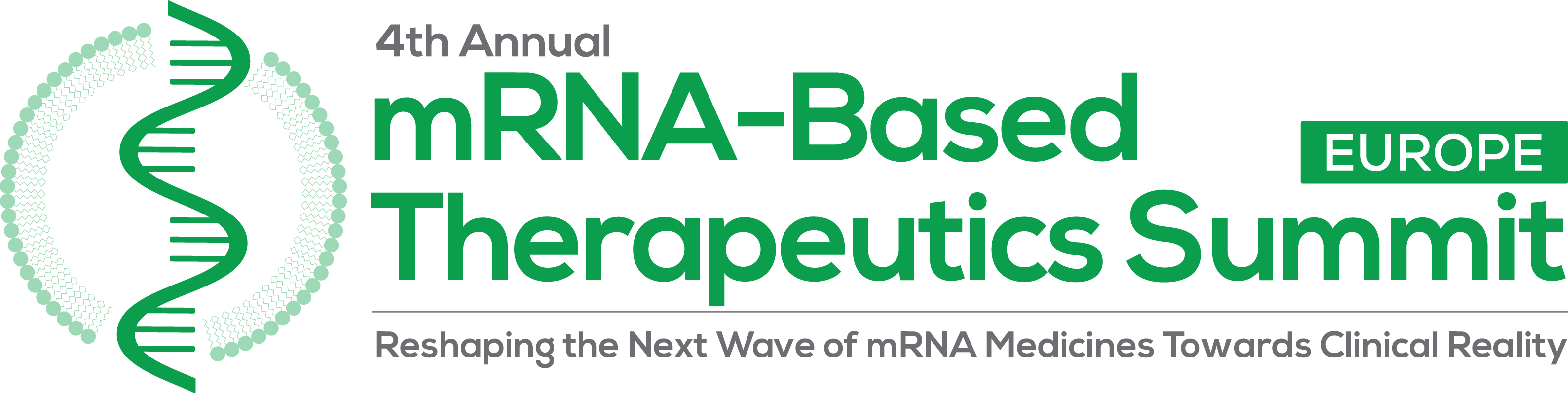 mRNA-Based Therapeutics Summit Europe STRAPLINE
